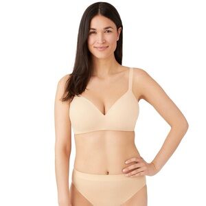 NWT WACOAL How Perfect Wire Free T-Shirt Bra - Rose Dust Nude - 34D